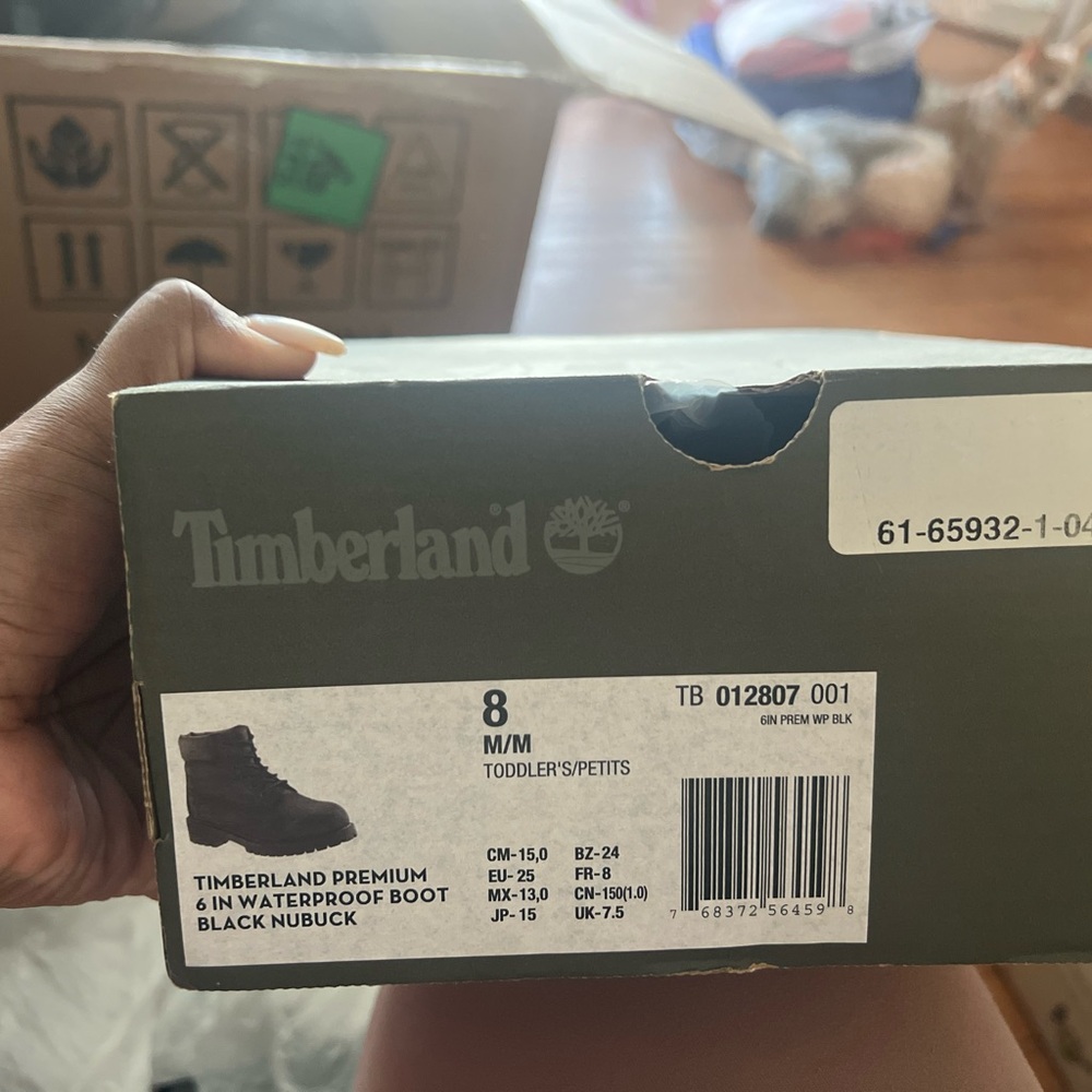 Black Timberland boots Good condition